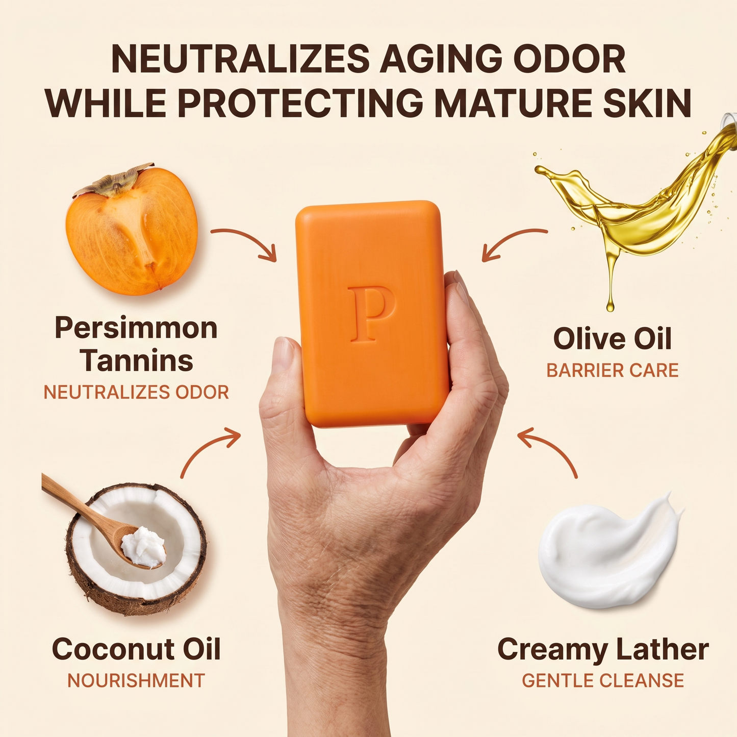 Persimmon Odor-Neutralizing Bar
